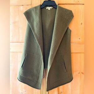 Merino wool vest/layering piece with hood by Toad & Co.